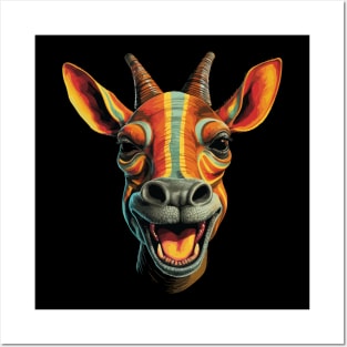 Okapi Smiling Posters and Art